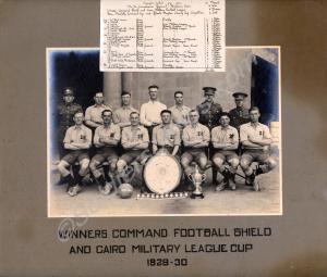Photograph of the football team from the 1st Batta