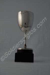 Silver Cup on black plinth, to Regimental Sergeant