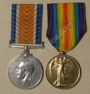 Group of two medals; British War Medal and Allied
