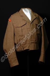 Battle dress blouse and trousers, worn by Major R.