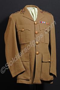 Service dress jacket. Worn by Captain R.D. French.