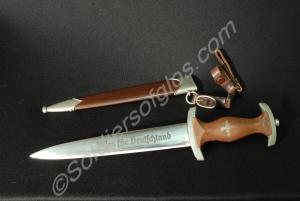 Nazi dagger with sheath. Dagger of the S.A. (Natio