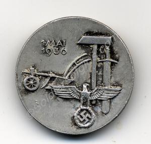 German medal. Brooch type. Nazi farmer's medal dat