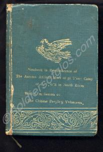 Notebook belonging to Liuetenant Donald G. Allman,