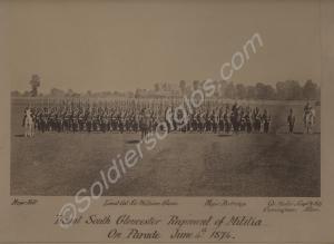 Framed photograph of the Royal South Gloucestershi