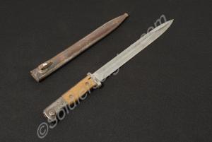 German bayonet and scabbard. Model 1884/98, in pro