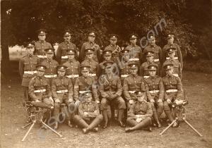Machine gun section including Lieutenant James Pow