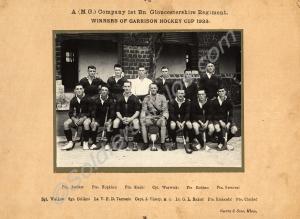 Winners of Garrison Hockey Cup. "A" (M.G.) Company