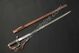 Royal Artillery Officer's sword with leather scabb
