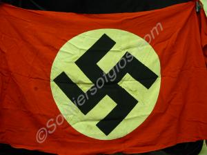 Nazi flag. Taken from Gestapo H.Q., Munchen-Gladba