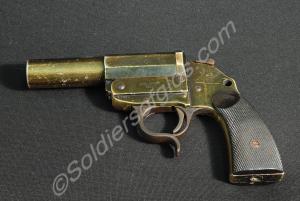 German signal pistol with black plastic butt, seri