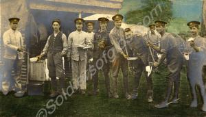 Soldiers of the Gloucestershire Regiment having a