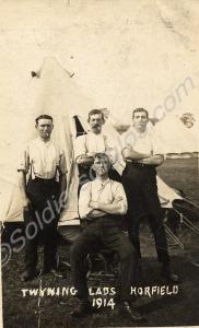 "Twyning lads, Horfield 1914". 3rd (Reserve), The