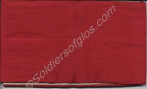 Crimson cummerbund worn by Captain T. Powell. Glou