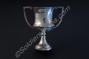 Silver boxing cup with the inscription '1928 2nd B
