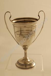 Silver cup with plinth. With inscription 'Command