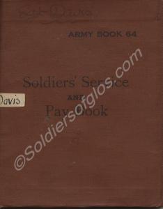 Soldier's pay book, A.B.64. Property of 5172241 (e