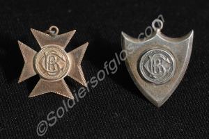 Group of two sporting medals;  silver shield for t