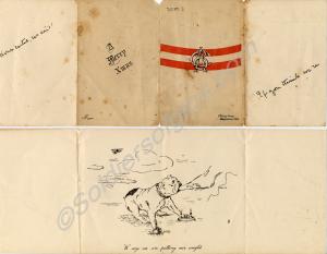 Two identical Christmas cards. (inside and outside