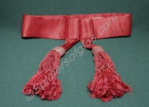 Officers full dress crimson sash with tassles. 3rd