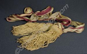 General Officer's gold and crimson sash. Worn 1855