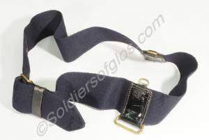 Blue cloth waist belt with sling straps, without s