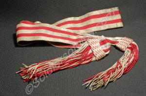 Militia Officer's silver and crimson waist belt. G