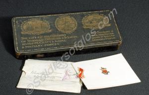 Chocolate gift box. "The gift of the Colonies of T