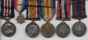 Group of six medals; Military Medal, miniature 191