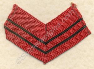 Italian Army N.C.O. chevrons. 1940-1945.