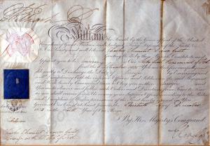Commission document to Ensign Charles Clement Deac