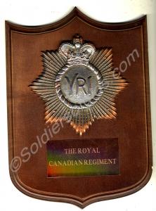 Large plaque of the Regimental badge of the Royal