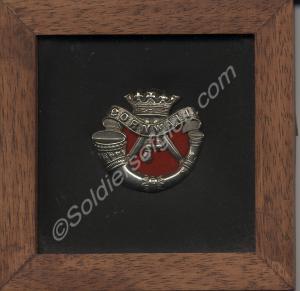 White metal cap badge of Duke of Cornwall's Light