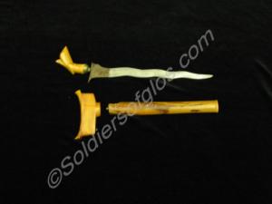 Malay Kris (dagger) with steel snack type blade. W