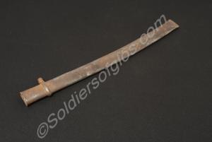 Steel Hanger scabbard. 21 3/4 inches long. c. 1750