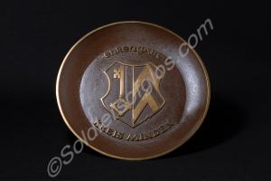 Souvenir brass plate with the inscription 'EHRENGA
