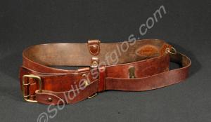 Sam Browne belt and shoulder strap. Belonged to Ma