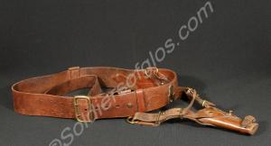 Sam Browne belt, shoulder strap and sword frog, ol