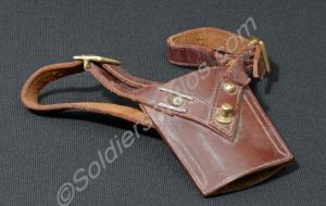 Sam Browne sword frog- one strap is repaired with