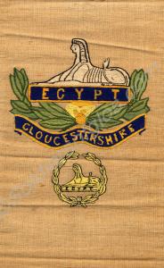 Embroidered front and back badges of the Glouceste