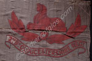 Marker flag of 2nd Battalion, The Gloucestershire