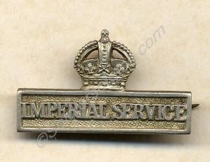 Imperial Service badge. 1912-1914.
