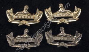 Two pairs of officer's collar dogs for service dre