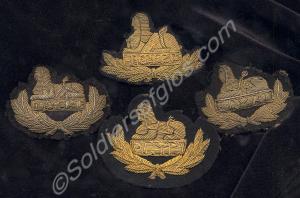 Four Front Badges of the Gloucestershire Regiment,