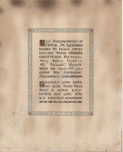 Framed memorial scroll to 2603/240652 Private Henr