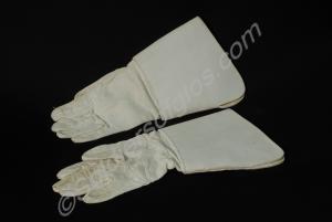 Pair of Colour-bearer's white "Superfine" leather