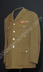 Service dress jacket, tie and trousers. The jacket