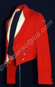 Officer's scarlet mess jacket with primrose yellow