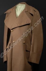 Officers greatcoat with brass buttons and only two