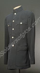 Blue number 1 dress jacket with stay-bright button